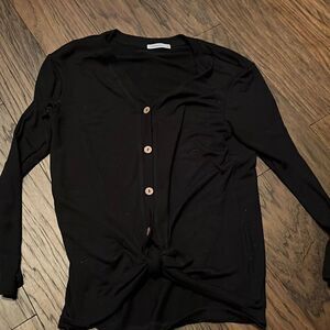 Black long sleeve shirt, women’s size medium